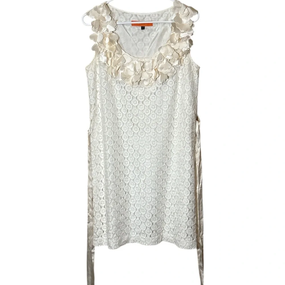 Cynthia Steffe Cream Lace Mini Drees,size 10